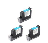 SEFNPOME 25. Cartucho de Tinta de solvente Eco de 4 mm Compatible con Impresora portátil de 600 ppi Fecha de caducidad 25. Cartucho de inyección de Tinta de 4 mm sin cifrado(25.4mm Black 3Pcs)