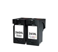 SEFNPOME 2pack PG260XL CL261XL Cartucho de Tinta Compatible con impresoras TS6420 TR7020