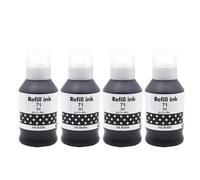 SEFNPOME 4 Tinta de Recarga de Color Compatible con GI-71 GI 71 para su Uso con G1020 G1220 G2020 G2160 G2260 G3020 G3260 G3060 G3560 Tinta Recargable(4pcs Dye-BK)