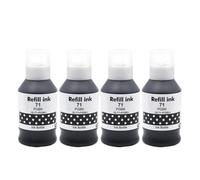 SEFNPOME 4 Tinta de Recarga de Color Compatible con GI-71 GI 71 para su Uso con G1020 G1220 G2020 G2160 G2260 G3020 G3260 G3060 G3560 Tinta Recargable(4pcs Pigment-PGBK)