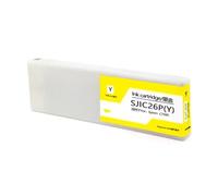SEFNPOME Cartucho de Tinta Compatible con China SJIC26P para TM C7500 Colorworks C7500 Etiqueta Impresora de 300 ml de Tinta de Pigmento(SJIC26P(Y))