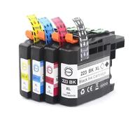 SEFNPOME Cartucho de Tinta Compatible LC223 LC221 223 Color with Chip Funciona con impresoras MFC-J4420DW J4620DW J4625DW J480DW J680DW J880DW(1Set 4Color)