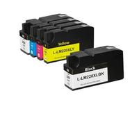 SEFNPOME Cartucho de Tinta Compatible para LM220 LM-220 LM 220 Suits OfficeEdge Pro4000C Pro4000 PRO5500 PRO5500T Impresora(1SET Plus 1PCS Black)