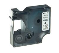 SEFNPOME Cinta de Etiqueta 6 mm 9 mm 12 mm Compatible con D1 45010 45013 para Etiqueta Administrador 100 150 200 250 Impresora de Escritor(Black on Silver)