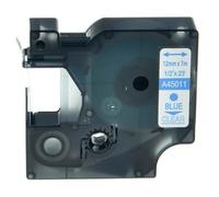 SEFNPOME Cinta de Etiqueta 6 mm 9 mm 12 mm Compatible con D1 45010 45013 para Etiqueta Administrador 100 150 200 250 Impresora de Escritor(Blue Print on Clear)