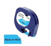 SEFNPOME Ribbon de Etiqueta Multicolor 91201 12 mm LT Compatible con Etiqueta Fabricante LT-100H LT100T XM Funciona con 12267 91202 91203 91204(Black on Blue)