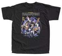 SEFxd22WSA Halloween John Carpenter's T Shirt Horror Movie Poster S to 3XL Black XXL