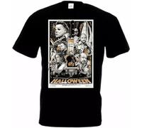 SEFxd22WSA Halloween T-Shirt Movie Poster John Carpenter 2 Black S