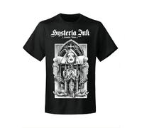 SEFxd22WSA Hysteria Ink - The Temple - Men T-Shirt, Goth, Horror, Occult, Metal Black XXL