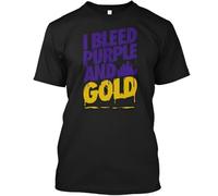 SEFxd22WSA I Bleed Purple and Gold T - T-Shirt Black M
