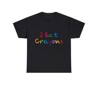 SEFxd22WSA I Eat Crayons T-Shirt S-3XL Black XL