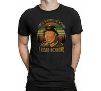SEFxd22WSA I Know Nothing Sergeant Schultz Hogan's Heroes Vintage Movie T-Shirt Black XL