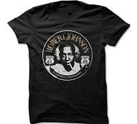 SEFxd22WSA LIANXI Robert Johnson Blues Guitar Crossroads Devil Printed t-Shirt Black M
