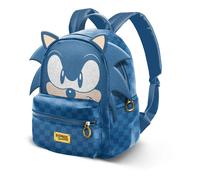Sega-sonic speed-mochila fashion, azul, 24 x 32 cm, capacidad 10 l