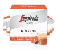 Segafredo Zanetti 96 cápsulas de café con ginseng compatibles con Dolce Gusto de Nescafé: una deliciosa bebida para obtener la energía necesaria (6 cajas de 16 cápsulas cada una)