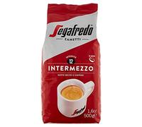 Segafredo Zanetti Café en Granos Intermezzo (500 gramos) - Apto para Moka - Línea Le Classiche, Granos de Café de Tostado oscuro, sabor deciso y con cuerpo