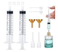 Segbeauty 10ml Jeringa de Plastico, Embudo de Metal, Bomba Dispensadora de Perfume y Pipetas, para Transferencia de Perfumes a Botellas Vacías