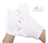 Segbeauty 12 guantes de mano hidratantes, 6 pares de guantes de dormir para manos secas, guantes hidratantes lavables durante la noche para dormir, guantes de trabajo de algodón, guantes de loción de