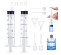 Segbeauty 20ml Jeringa de Plastico, Embudo Transparente, Bomba Dispensadora de Perfume y Pipetas, para Transferencia de Perfumes a Botellas Vacías