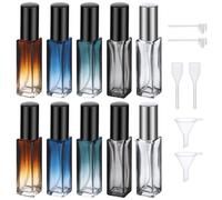 Segbeauty Atomizador Perfume Recargable, 10 Piezas 10ml Bote de Perfume, Portátil y Reutilizable, Vidrio, Bote Colonia para Regalos