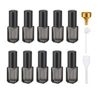 Segbeauty Atomizador Perfume Recargable, 10 Piezas 3ml Pulverizador Perfume, Bote Colonia Viaje, Portátil y Reutilizable, para Fiesta, Regalos, Trabajo (Negro)