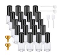 Segbeauty Atomizador Perfume Recargable, 20 Piezas 3ml Dispensador Perfume Viaje, Pulverizador Colonia de Vidrio, para Fiesta, Regalos, Trabajo (Transparente)