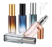 Segbeauty Atomizador Perfume Recargable, 5 Piezas 10ml Pulverizador Cristal, Bote Colonia de Vidrio, Botella Pulverizador Portátil para Perfume
