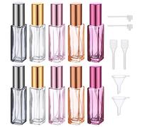 Segbeauty Atomizador Perfume Recargable, Recargador Perfume, 10 Piezas Atomizador de Perfume Portátil 10ml, Botella de Perfume Viaje para Fiestas, Cita