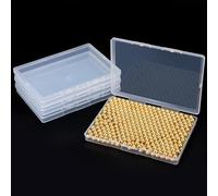 Segbeauty Caja Pequeña, 4Pcs 15.5 * 11.2 * 1.7cm Organizador Manualidades, Caja Plastico Pequeña Rectangulare, Cajas Apilables, Cajas Transparentes para Guardar Objetos Pequeños, Tarjetas, Tornillos