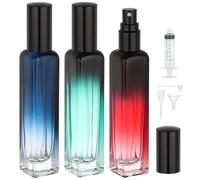 Segbeauty Frasco Perfume Recargable, 3 Piezas 15ml Pulverizador Cristal, Perfume Atomiser para Fiestas, Regalo, Recargable y Portátil, Viajes Accesorios