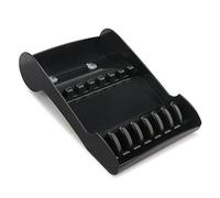 Segbeauty Peluquería Porta Tijeras Bandeja, Negro Salón Soporte de tijera Aseo Organizador de Cizalla para 6 Tijeras, Práctico Corte de Pelo Scissor Caja de Almacenamiento para Peluquero Estilista