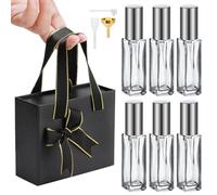 Segbeauty Vaporizador Perfume Recargable, 6 Piezas 10ml Pulverizador Perfume, Portátil y Reutilizable, Atomizador para Colonias, para Viajar