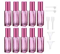 Segbeuaty Pulverizador Perfume, 10 Piezas 10ml Frasco Perfume Recargable, Atomizador Colonia Viaje, Spray de Cristal para Cita, Fiestas (Púrpura)