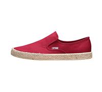 Segeltuchschuhe Herren Walkingschuhe Leicht Freizeitschuhe Mode Vielseitig Denim Schuhe Weich Dicke Sohle Bequeme Laufschuhe Turnschuhe Tennisschuh Rutschfest üBergangs Unisex Herren Damen, Rot1, 40