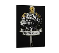 SEGFUGS Deus Vult - Lienzo decorativo para pared e impresión artística moderna para decoración de dormitorio familiar, 50 x 75 cm