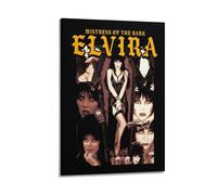 SEGFUGS Elvira Mistress of The Dark Collage - Lienzo decorativo para pared, póster de pared e impresión artística moderna para decoración de dormitorio familiar, 20 x 30 cm