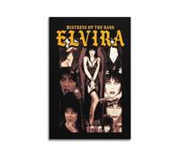 SEGFUGS Elvira Mistress of The Dark Collage - Lienzo decorativo para pared, póster de pared e impresión artística moderna para decoración de dormitorio familiar, 16 x 24 pulgadas (40 x 60 cm)