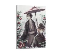 SEGFUGS Póster decorativo de la serie de televisión de anime Bungou Stray Dogs, póster decorativo para pared e imagen artística moderna para decoración de dormitorio familiar, 20 x 30 cm