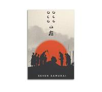 SEGFUGS Póster decorativo de siete samuráis para pared, lienzo y arte impreso, moderno, decoración de dormitorio familiar, 20 x 30 cm