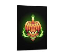 SEGFUGS Póster decorativo de The Jack O Lantern Head, lienzo para pared e impresión artística moderna para decoración de dormitorio familiar, 16 x 24 pulgadas (40 x 60 cm)