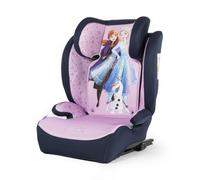 Tataway Silla de coche Disney Frozen con accesorio ISOFIX para la seguridad de las niñas con una altura de 100 a 150 cm con gráficos de la princesa Elsa, Anna y el lindo Olaf sobre un fondo morado