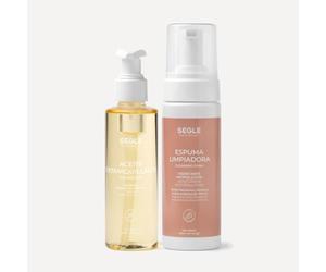 Segle | Pack doble desmaquillante hidratante + espuma limpiadora | Ácido hialurónico con activo antipolución | Todo tipo de pieles | 150 ml + 150 ml