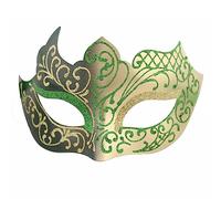 Seglorwy Máscara de mascarada para hombre, vintage, veneciano, Mardi Gras, Halloween, Navidad, fiesta, música azul, talla única