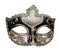 Seglorwy Máscara de mascarada para hombre, vintage, veneciano, Mardi Gras, Halloween, Navidad, fiesta (música negra)