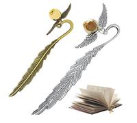 Segnalibri Con Piume, Segnalibri In Metallo, Segnalibri Particolari Con Temi Magici, Per Donne, Insegnanti E amanti Dei Libri, Colori Oro e Argento