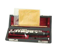 Segolike - Juego de instrumentos de flauta Piccolo con destornillador de paño de limpieza de caja de madera