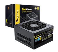Segotep Fuente de alimentación de 850 W, PCIe 5.0 y ATX 3.0 Full Modular 80 Plus Gold Certified PSU para Juegos NVIDIA RTX 20/30/40 Series y Tarjetas gráficas AMD, Condensador 100% japonés de 105 °C