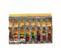Segovia Aqueduct España Imán para nevera 3D recuerdo de viaje decoración de nevera calcomanía magnética colección Craft Collection