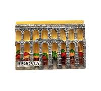 Segovia Aqueduct España Imán para nevera 3D recuerdo de viaje decoración de nevera calcomanía magnética colección Craft Collection