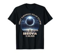 Segovia, España Gran Eclipse Solar Europeo 2026 Camiseta
